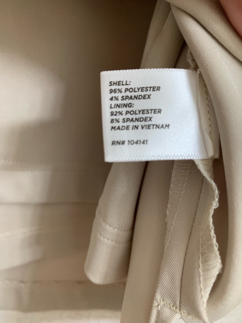 Lady Hagen Golf 3-Pocket Satin Detail Shorts Lined Mini Skirt Size 8 Tan - Picture 7 of 9